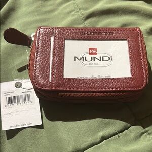 Mundi Burgundy Leather Wallet